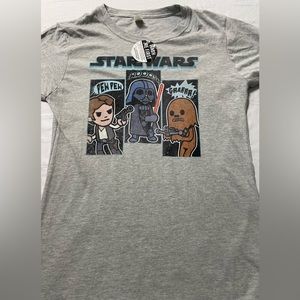 Tultex New Without Tags Star Wars Graphic T-shirt Gray Short Sleeve Teens Size X